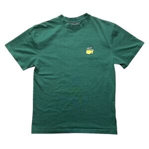 2012 Augusta Masters Golf Tournament Green Cotton T-Shirt Small